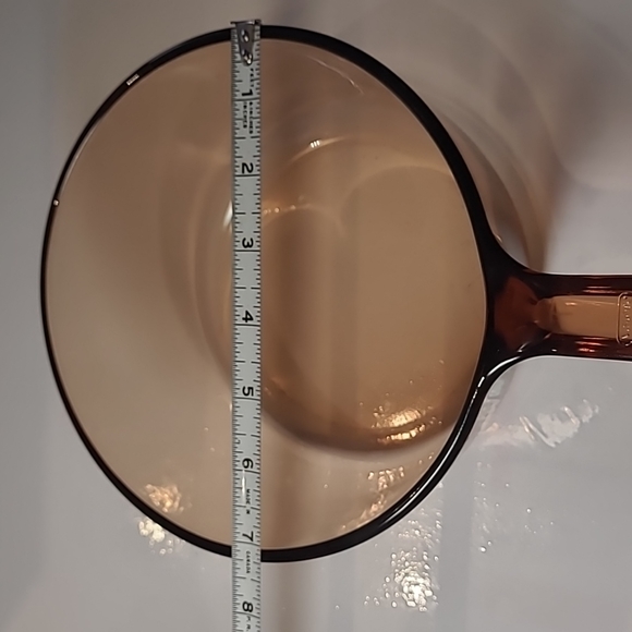 Corningware vision Amber glass saucer pot 1.5L  USA - Picture 7 of 7